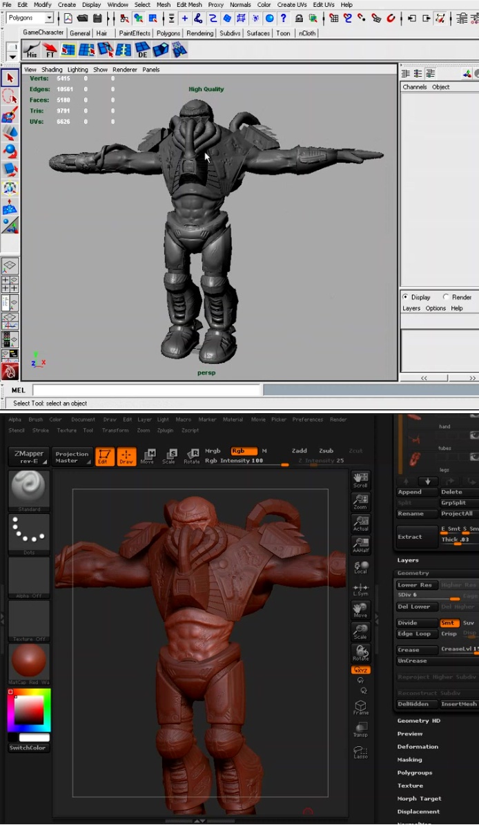 next-gen characters in zbrush