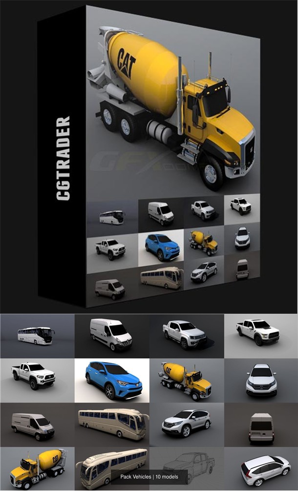 [모델링 소스] Cgtrader Pack Vehicles 3D Model Collection torrent