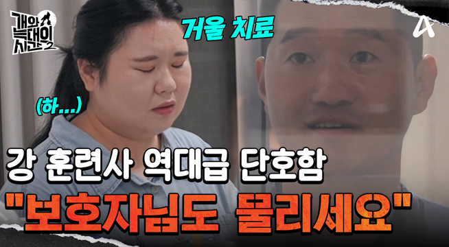 ＂보호자님, 물리세요! 여태껏 물렸던 사람들처럼＂ 강 훈련사의 '거울 치료'