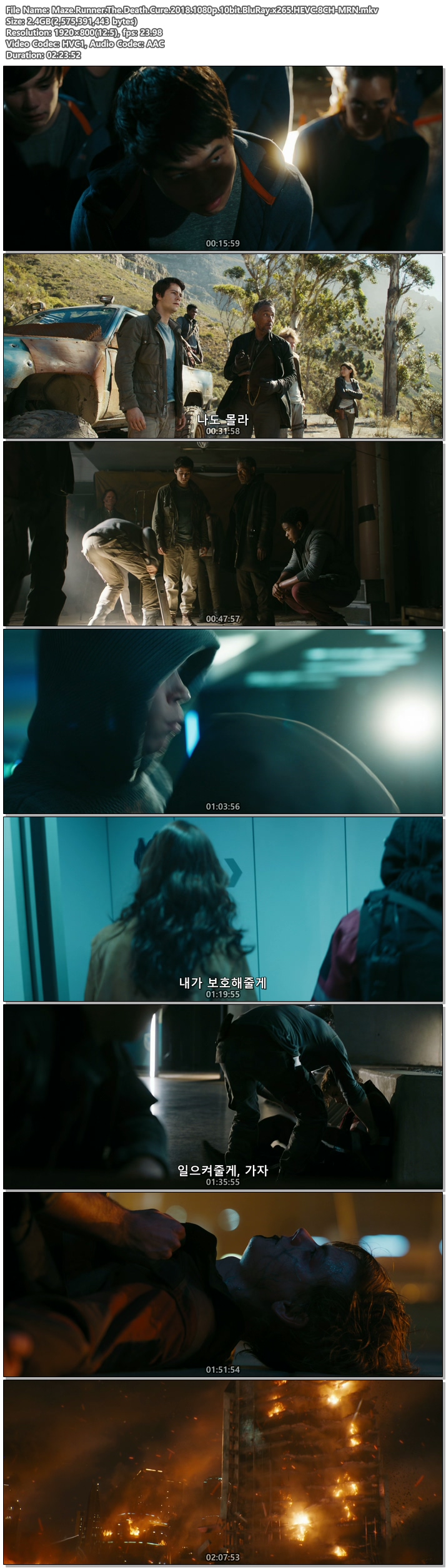 영화]메이즈러너 3 데스큐어 Maze.Runner.The.Death.Cure.2018 [1080P] [자체자막] 토렌트