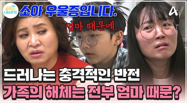 충격적인 반전! 가족의 해체는 엄마 때문? 소아 우울증에 자해 반복하는 아들