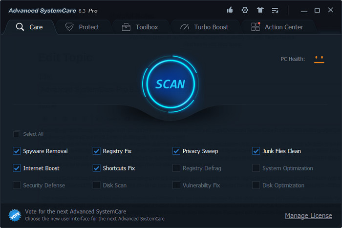 Advanced SystemCare Pro 16.4.0.226 + Ultimate 16.1.0.16 instal the new version for android